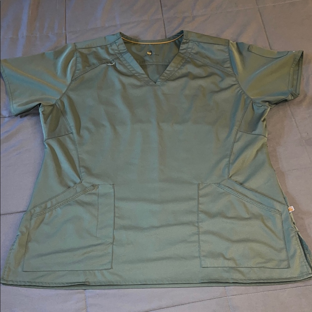 Carhartt Green Scrub Top